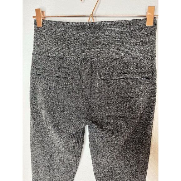 Athleta Womens Small Delancey Black Herringbone High Rise Tight In Black Pocket - Picture 3 of 14